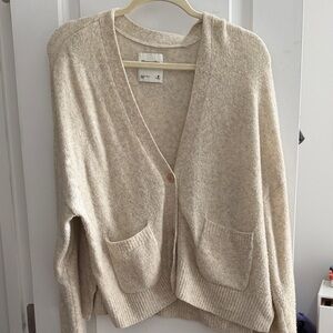 Abercrombie & Fitch Beige Cardigan Sweater